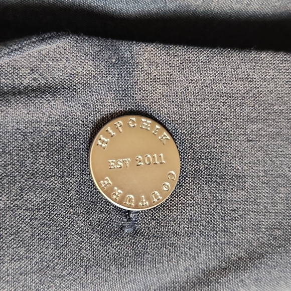 Hipchik Couture‎ Plain Dark Gray Blazer Size 10 - Picture 6 of 12